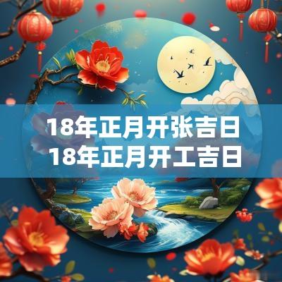 18年正月开张吉日 18年正月开工吉日查询