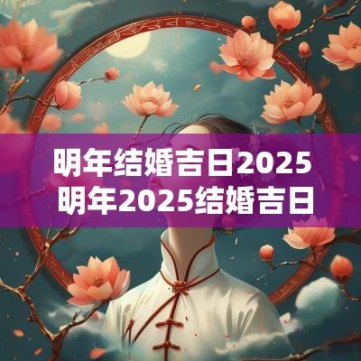 明年结婚吉日2025 明年2025结婚吉日一览表