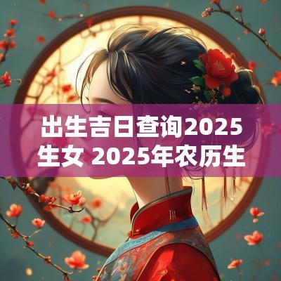 出生吉日查询2025生女 2025年农历生男孩吉日