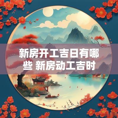 新房开工吉日有哪些 新房动工吉时