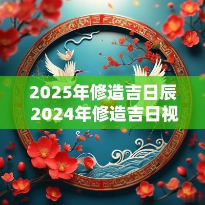 2025年修造吉日辰 2025年修造吉日视频