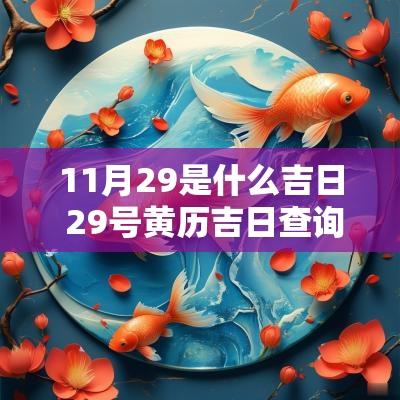 11月29是什么吉日 29号黄历吉日查询