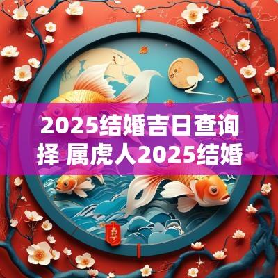 2025结婚吉日查询择 属虎人2025结婚吉日