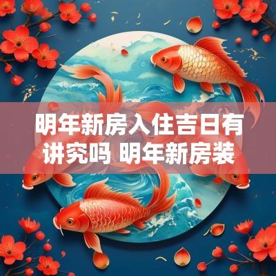 明年新房入住吉日有讲究吗 明年新房装修吉日