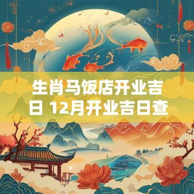 生肖马饭店开业吉日 12月开业吉日查询