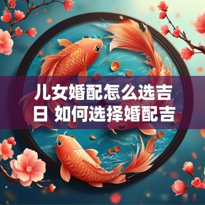 儿女婚配怎么选吉日 如何选择婚配吉日呢女生
