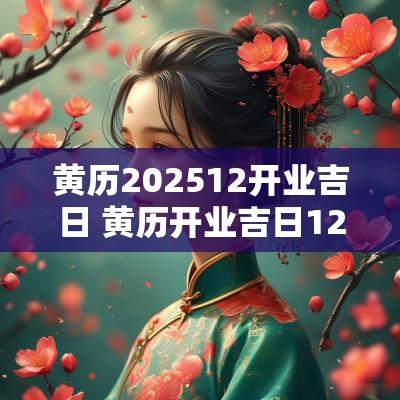 黄历202512开业吉日 黄历开业吉日12月2004