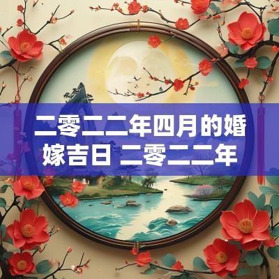 二零二二年四月的婚嫁吉日 二零二二年二月结婚吉日