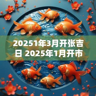 20251年3月开张吉日 2025年1月开市吉日