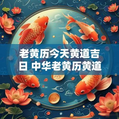 老黄历今天黄道吉日 中华老黄历黄道吉日