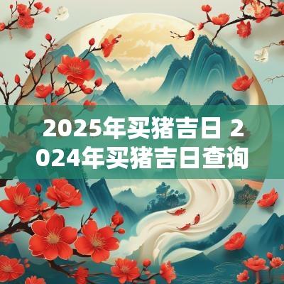2025年买猪吉日 2025年买猪吉日查询表