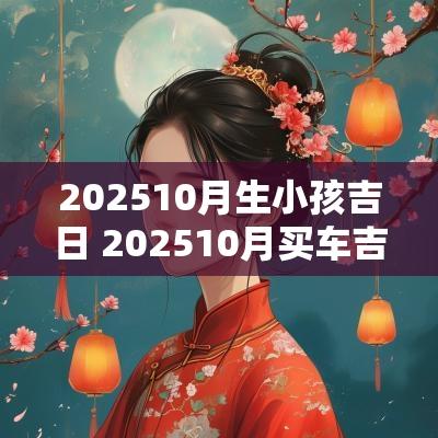 202510月生小孩吉日 202510月买车吉日