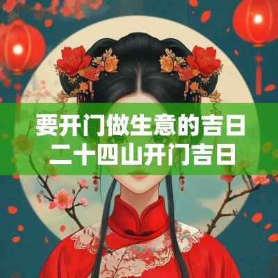 要开门做生意的吉日 二十四山开门吉日