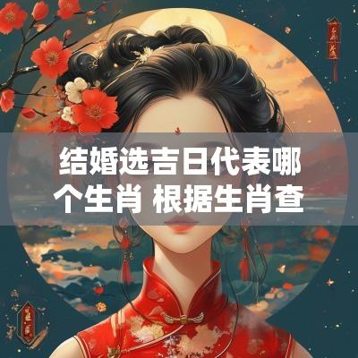 结婚选吉日代表哪个生肖 根据生肖查看婚嫁吉日