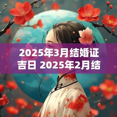 2025年3月结婚证吉日 2025年2月结婚证最佳日子