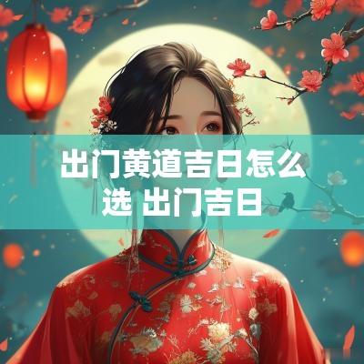 出门黄道吉日怎么选 出门吉日