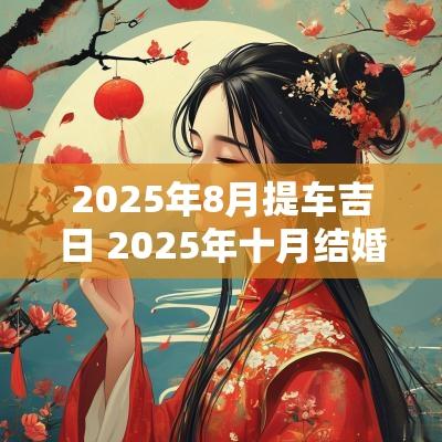 2025年8月提车吉日 2025年十月结婚吉日