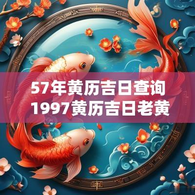 57年黄历吉日查询 1997黄历吉日老黄历查询