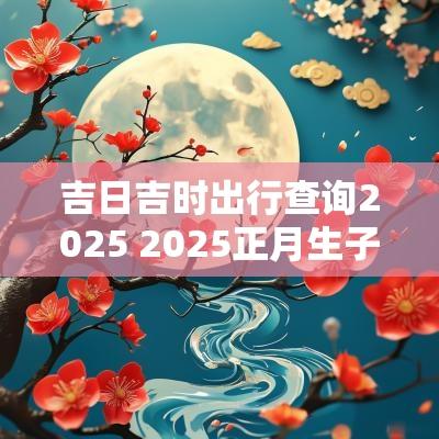 吉日吉时出行查询2025 2025正月生子吉日吉时