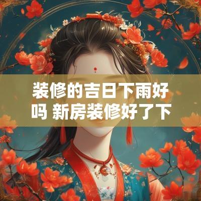 装修的吉日下雨好吗 新房装修好了下雨好吗