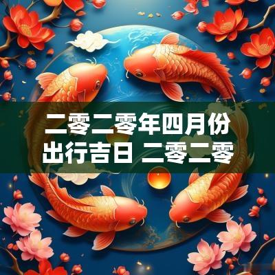 二零二零年四月份出行吉日 二零二零年四月份黄道吉日