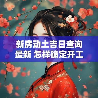 新房动土吉日查询最新 怎样确定开工动土吉日