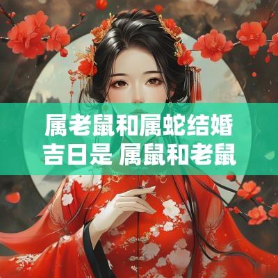 属老鼠和属蛇结婚吉日是 属鼠和老鼠结婚的日子