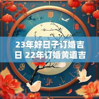23年好日子订婚吉日 22年订婚黄道吉日