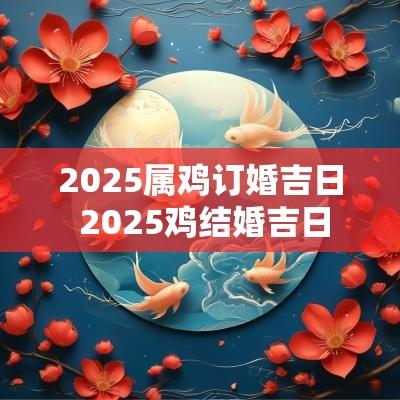 2025属鸡订婚吉日 2025鸡结婚吉日