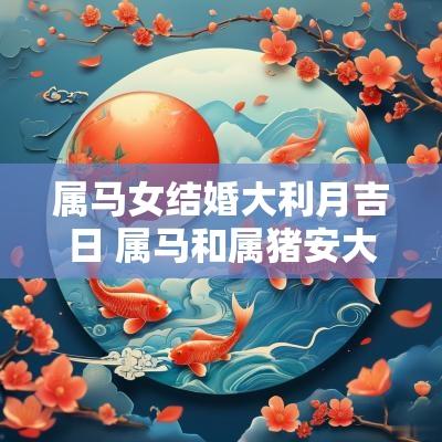 属马女结婚大利月吉日 属马和属猪安大门吉日