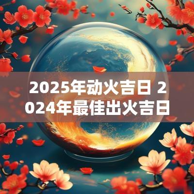 2025年动火吉日 2025年最佳出火吉日一览表