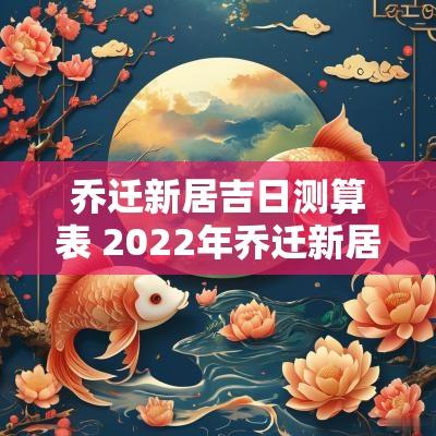 乔迁新居吉日测算表 2025年乔迁新居黄道吉日查询表