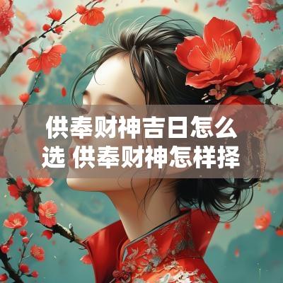 供奉财神吉日怎么选 供奉财神怎样择日