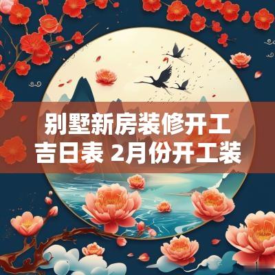 别墅新房装修开工吉日表 2月份开工装修房子吉日
