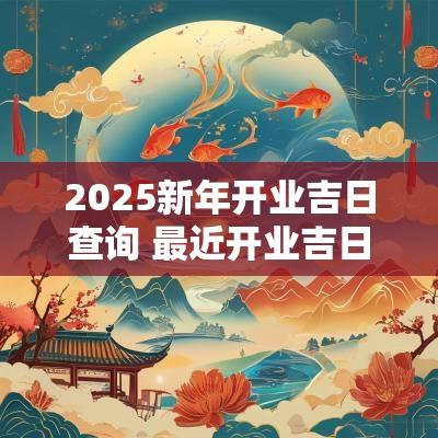 2025新年开业吉日查询 最近开业吉日查询2025年