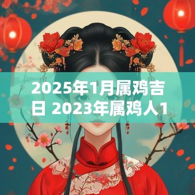 2025年1月属鸡吉日 2025年属鸡人12月份黄道吉日