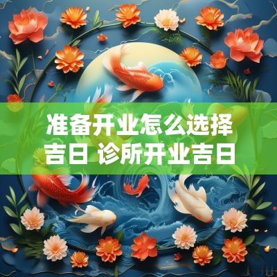 准备开业怎么选择吉日 诊所开业吉日如何选择