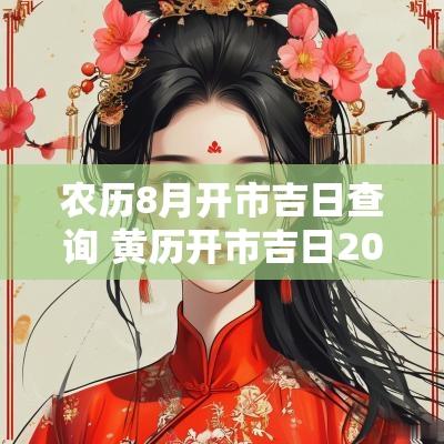 农历8月开市吉日查询 黄历开市吉日2025