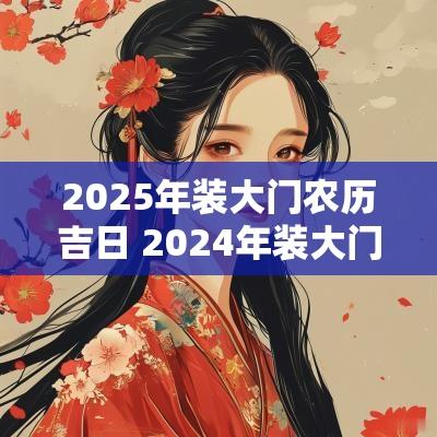 2025年装大门农历吉日 2025年装大门吉日一览表