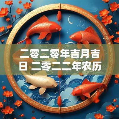 二零二零年吉月吉日 二零二二年农历吉日表