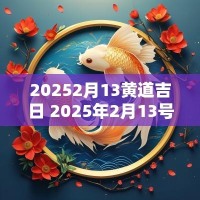 20252月13黄道吉日 2025年2月13号黄道吉日