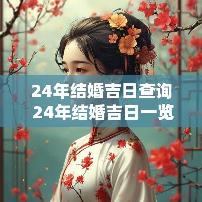 24年结婚吉日查询 24年结婚吉日一览表农历