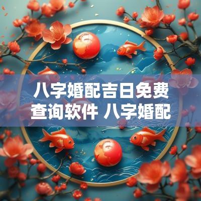 八字婚配吉日免费查询软件 八字婚配具体对照表大全