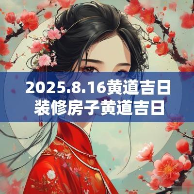 2025.8.16黄道吉日 装修房子黄道吉日2025