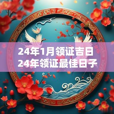 24年1月领证吉日 24年领证最佳日子农历