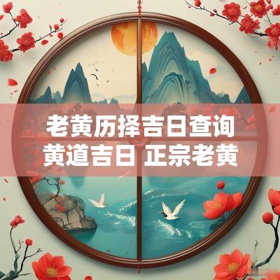老黄历择吉日查询黄道吉日 正宗老黄历择吉日查询表