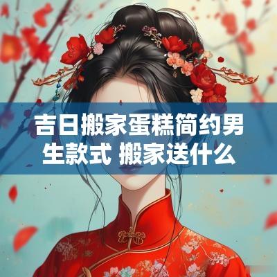 吉日搬家蛋糕简约男生款式 搬家送什么蛋糕