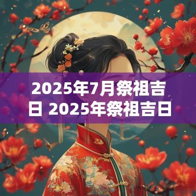 2025年7月祭祖吉日 2025年祭祖吉日查询