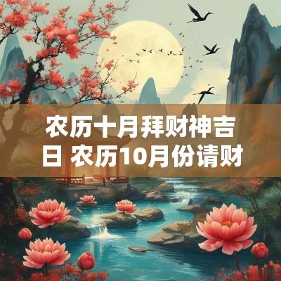 农历十月拜财神吉日 农历10月份请财神吉日