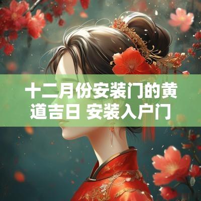 十二月份安装门的黄道吉日 安装入户门12月份黄道吉日